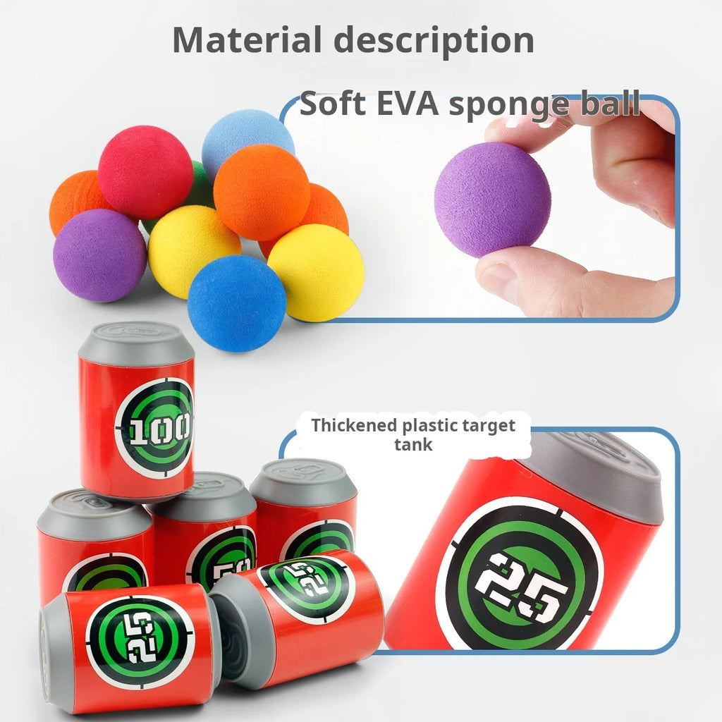 Montessori Throw Sport Slingshot Target Sticky Ball Dartboard Basketball Board Games Educational Outdoor Game Toy