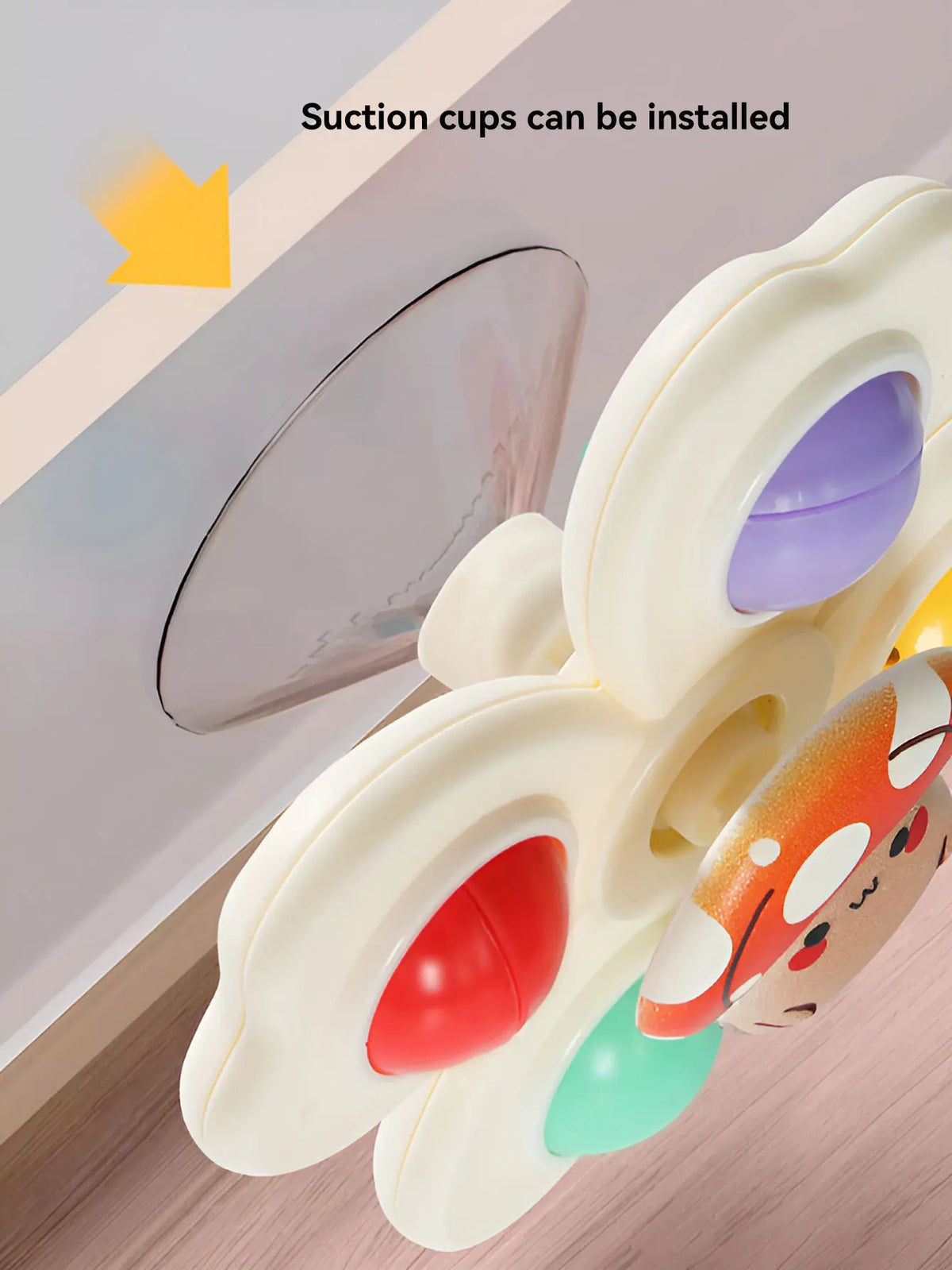 Suction Cup Spinner Toy – Rotating Baby Toy 3-Piece Set