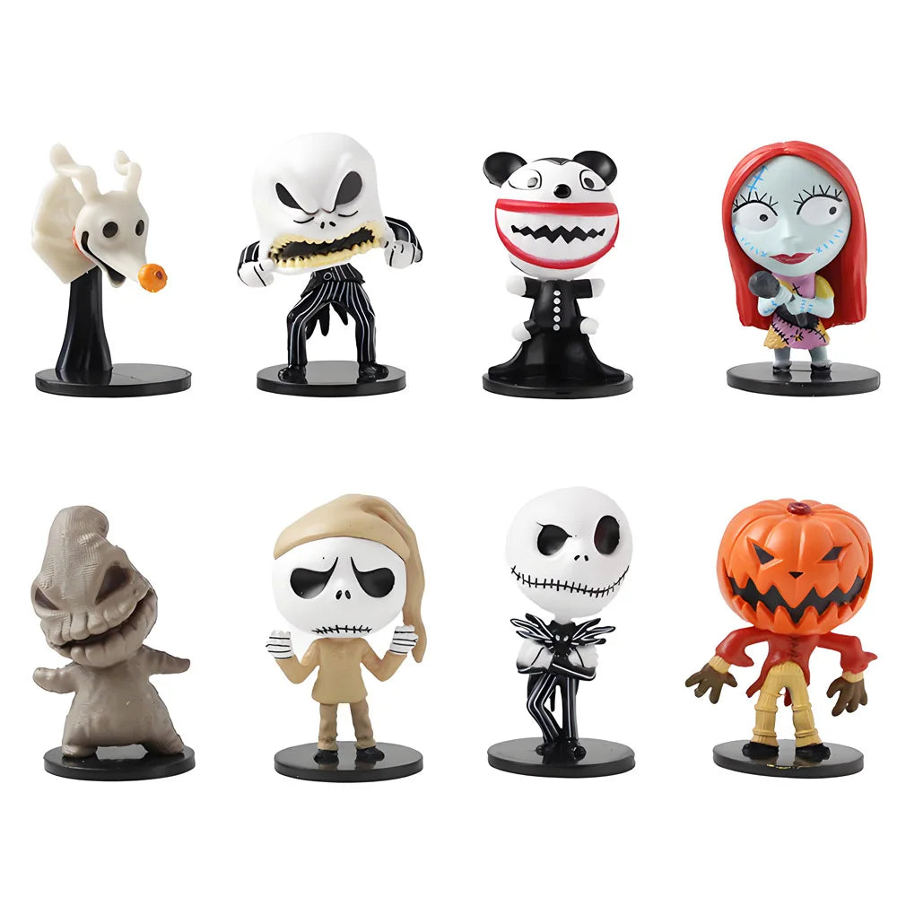 8pcs Halloween Vinyl Figure Set – Mini Collectible Toys