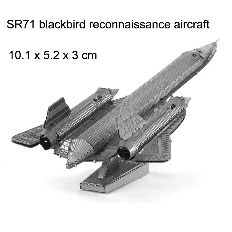 3D Metal Puzzle – DIY Aircraft & Helicopter Model Kit