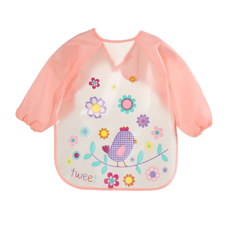 Waterproof Baby Bib Long Sleeve