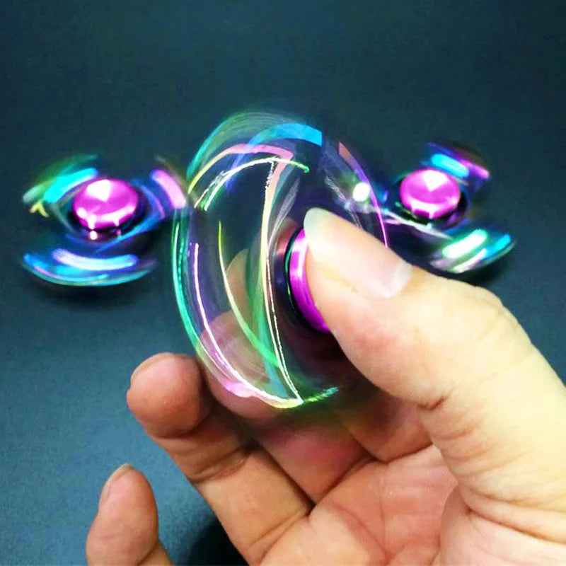 Metal Fidget Spinner – Colorful Hand Spinner with 8 Beads