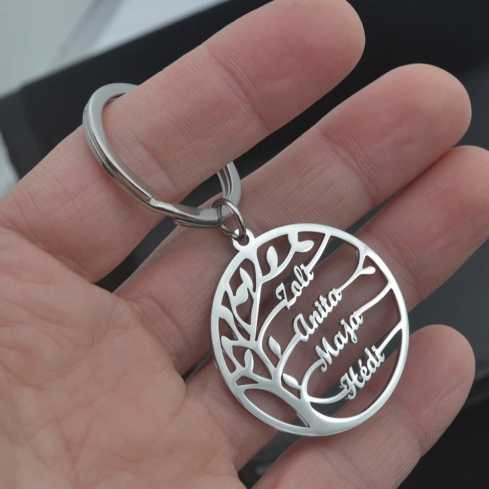 Custom Logo Keychain Stainless Steel