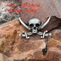 Halloween Skull Brooch Punk Skeleton Gothic Pin Badge