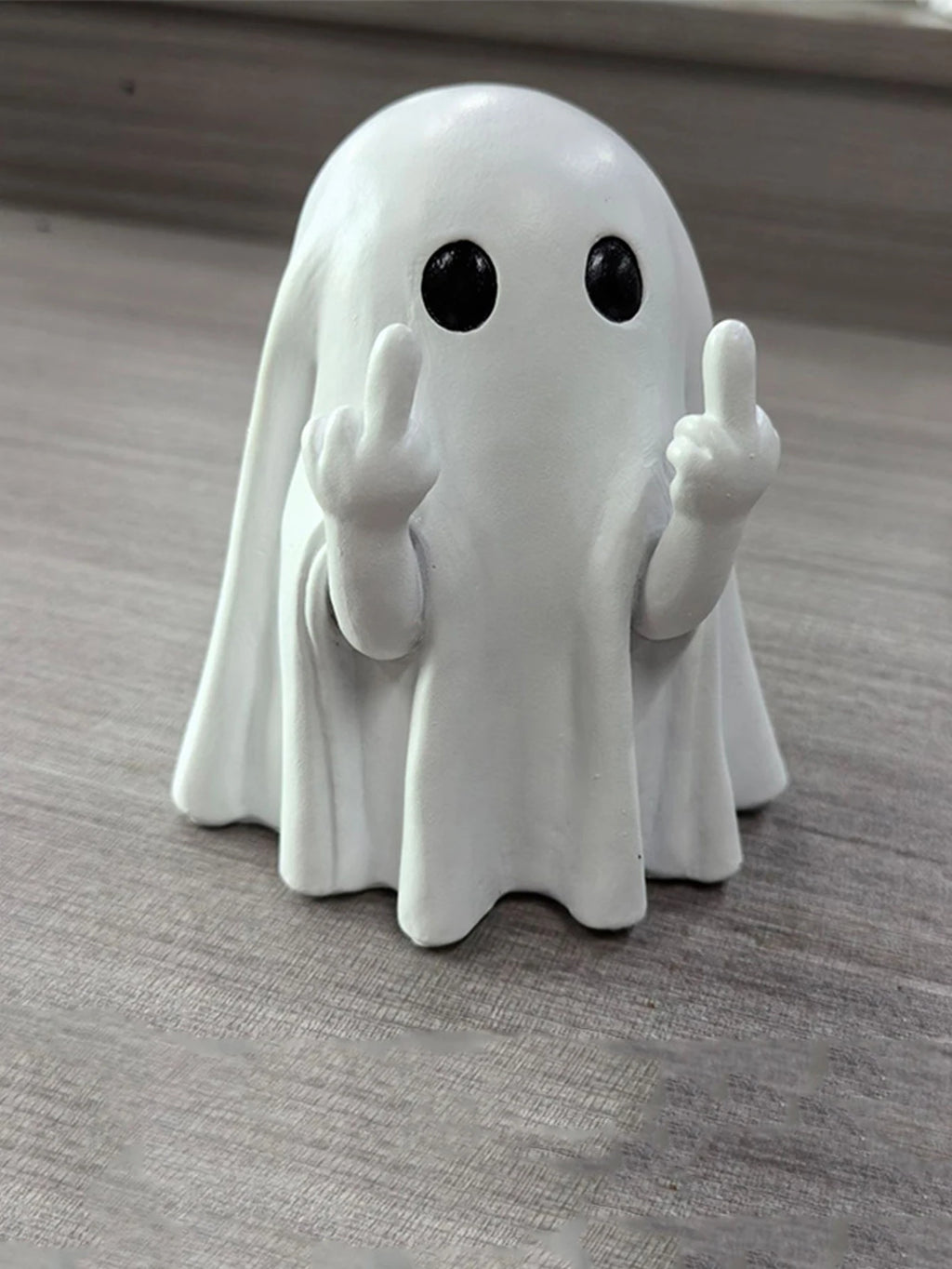 Ghost Halloween Figurine – Cute Ghost Statue Shelf Decor