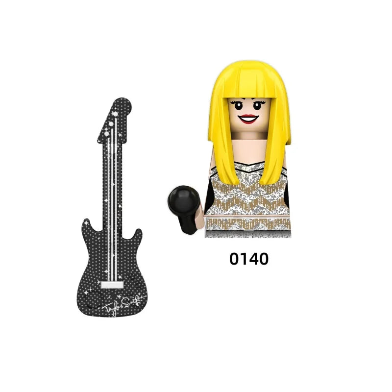 Female Singer Building Blocks – Mini Music Figure DIY Set