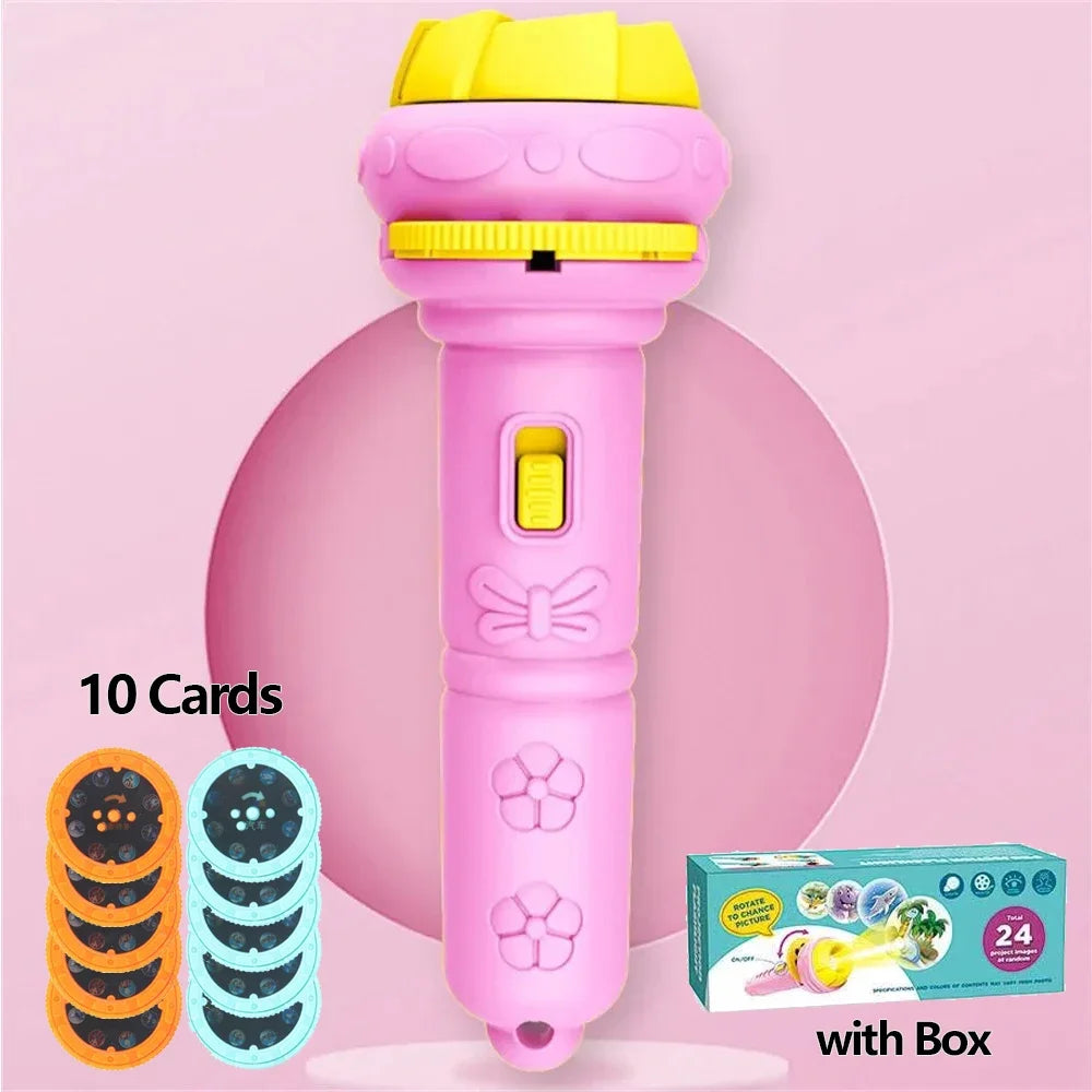 Kids Projection Flashlight – 80 Pattern Story Projector Toy