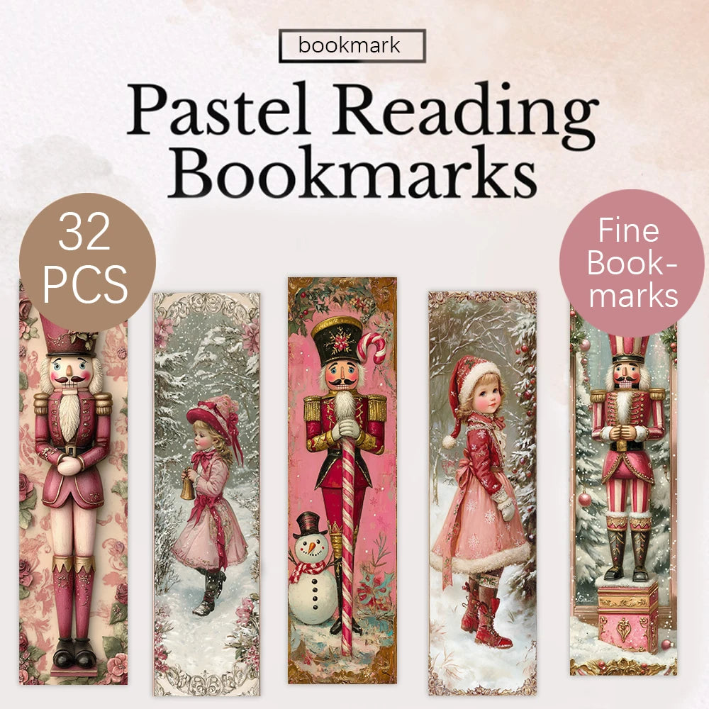 Decorative Bookmarks 32pcs Walnut Reading Bookmarks Set