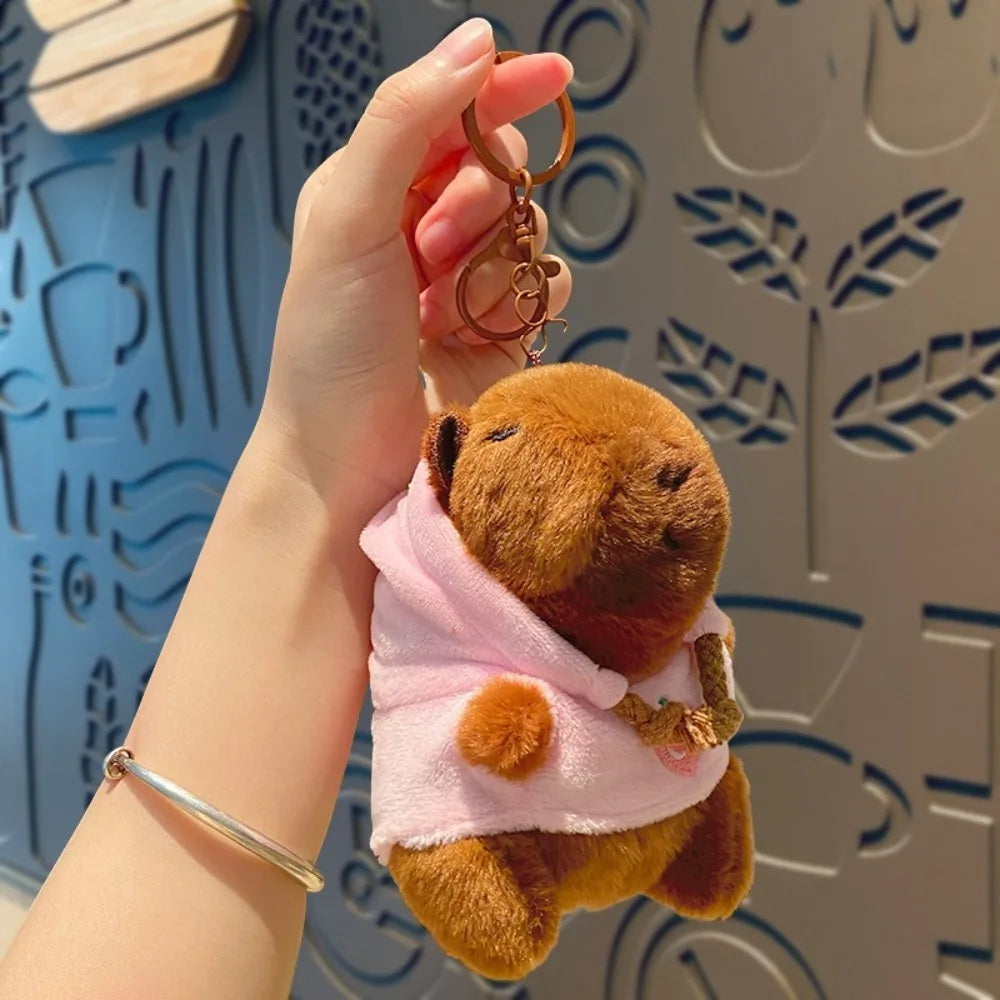 Cute Capybara Plush Toy Hoodie with Wings Simulation Doll Small Size Stuffed Animals Anime Fluffty Toy Birthday Party