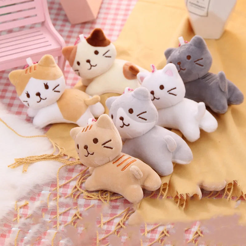 Cat Plush Toy – Cute Soft Kitten Doll & Backpack Pendant