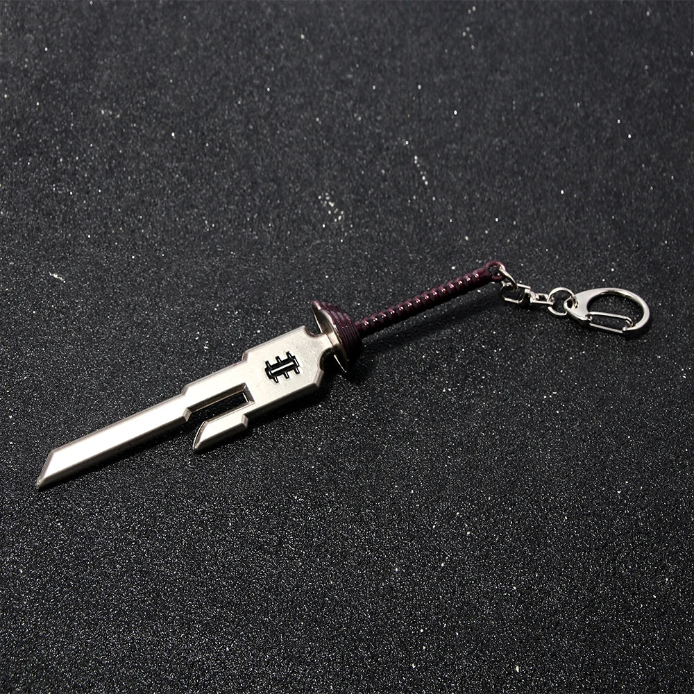 Anime Keychain Metal Sword Pendant Keyring for Collectors & Fans
