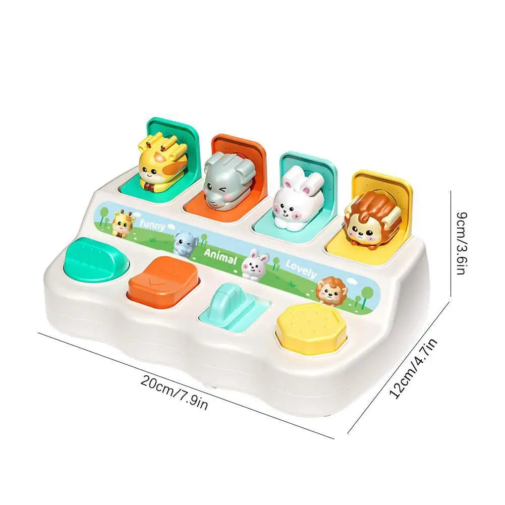 Montessori Busy Board | Animal Pop-Up Sensory Learning Toy