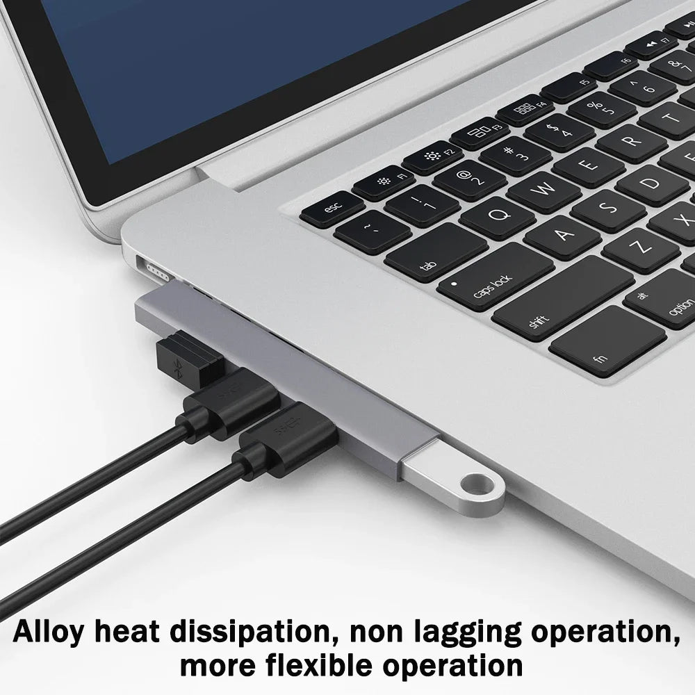 KEBIDUMEI USB 3.0 HUB 4 IN 1 5Gbps High Speed Transmission Dock Station Portable USB Splitter OTG Adapter Computer Accessories