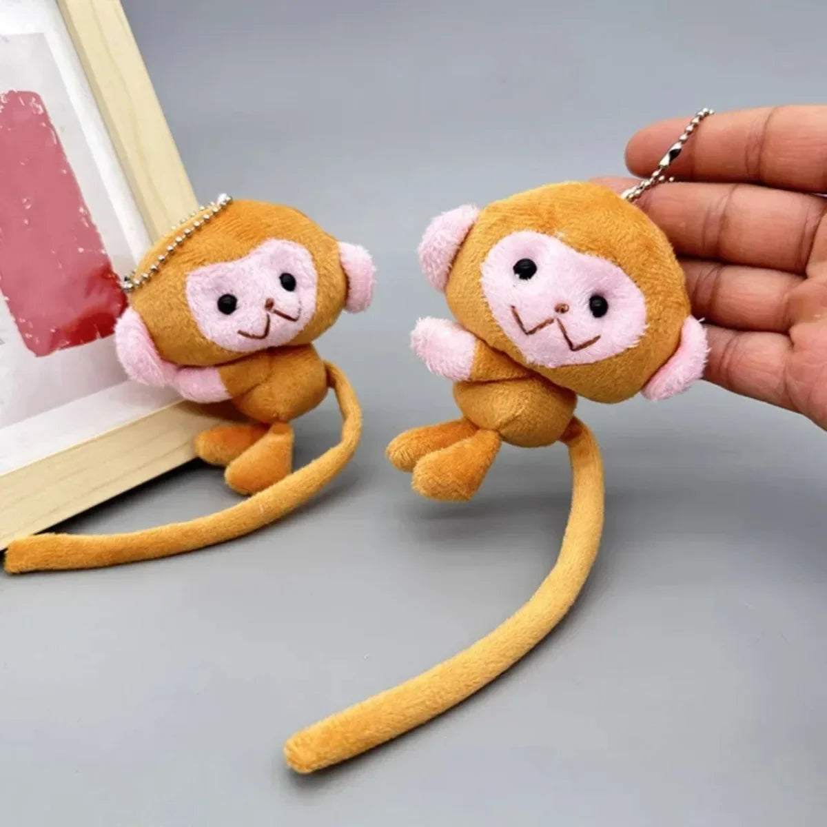 Monkey Plush Keychain