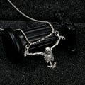 Skull Necklace Punk Halloween Pendant for Men