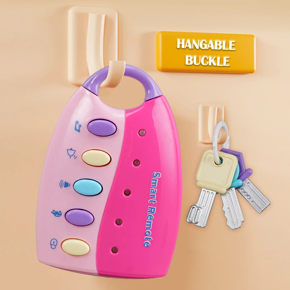 Baby Car Key Toy – Musical Pretend Play & Grip Training Toy