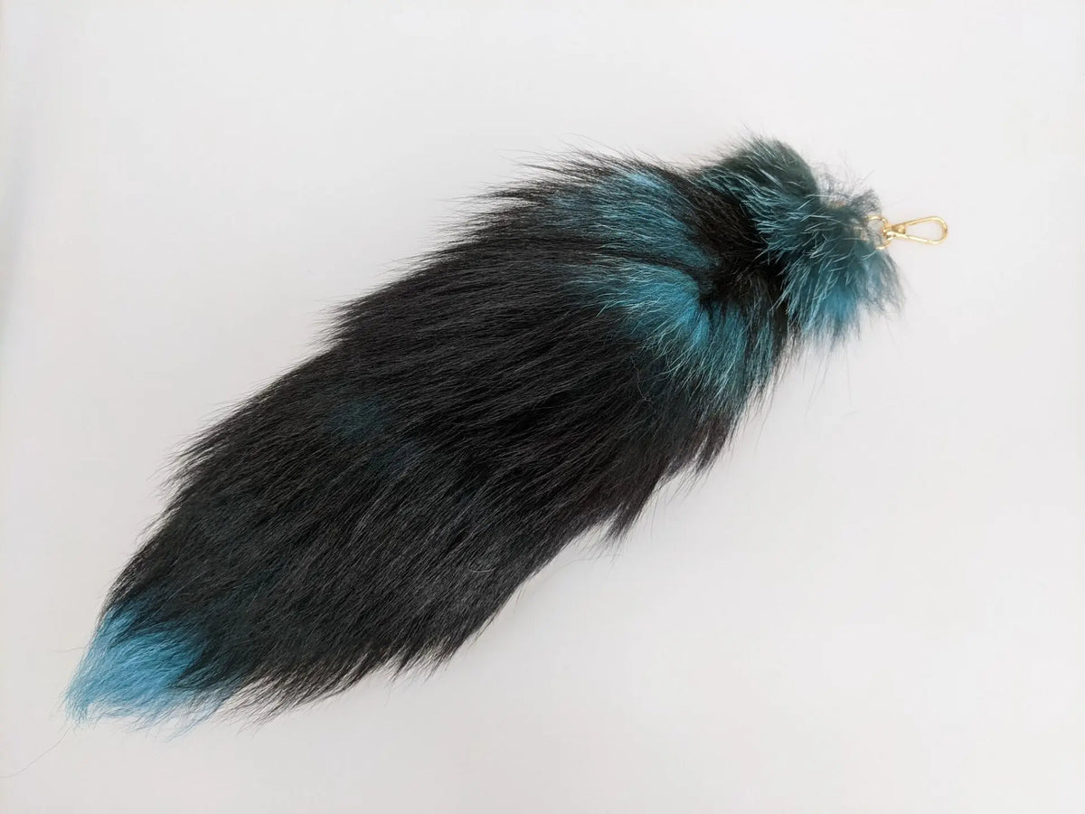 Fox Tail Keychain for Women Furry Y2K Car Accessory