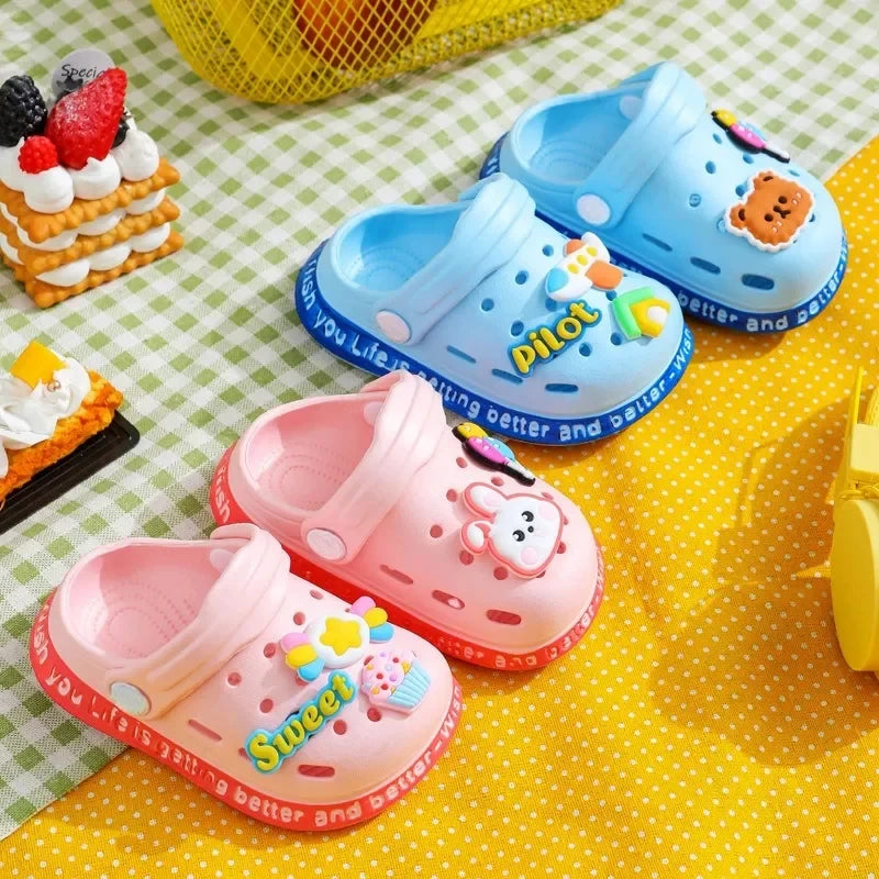 Kids Summer Sandals – Lightweight Slip-On Beach Shoes