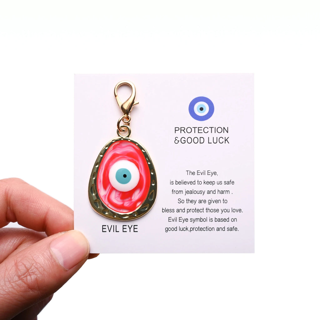 Evil Eye Keychain, Blue Eye Bag Charm Decorative Key Ring