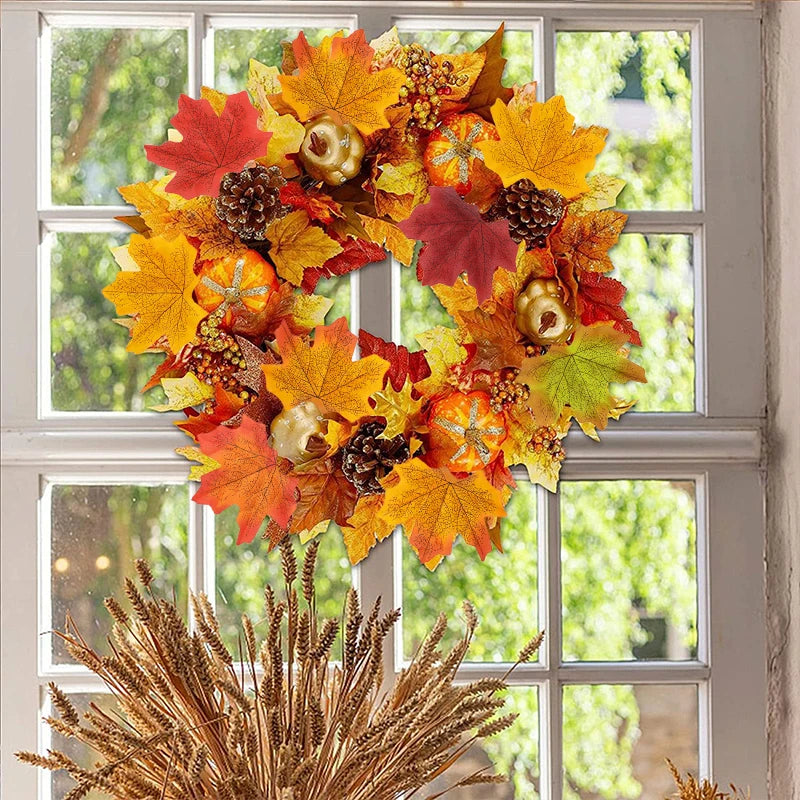 Artificial Maple Leaves Silk Fall Leaf Decorations for Home & Party