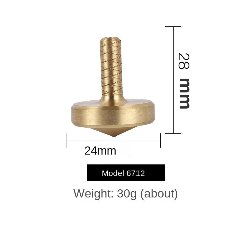 Metal Spinning Top – Brass Gyroscope Fidget Toy for Kids & Adults