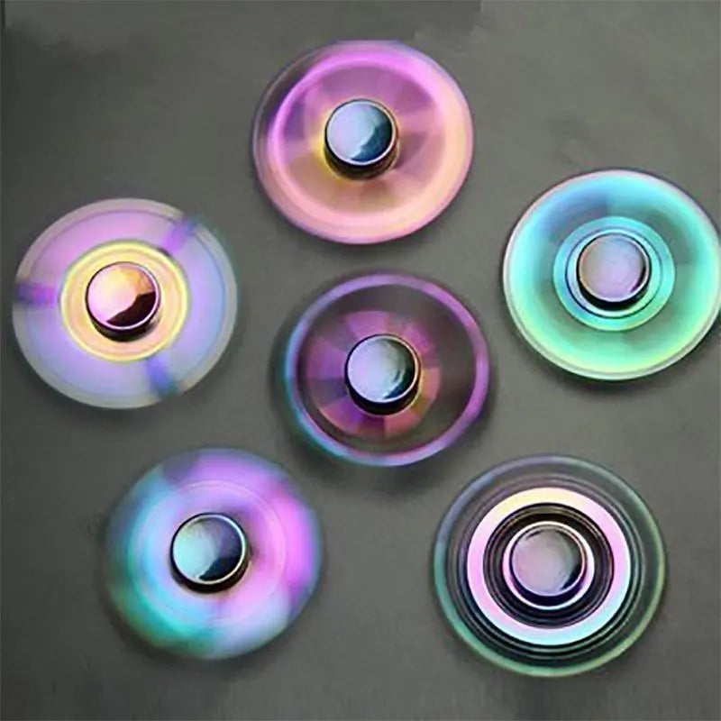 Metal Fidget Spinner – Colorful Hand Spinner with 8 Beads