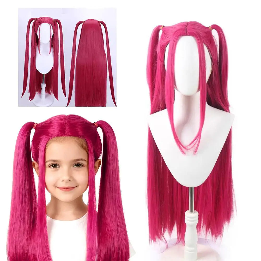 Children’s Halloween Wig Purple Long Braid