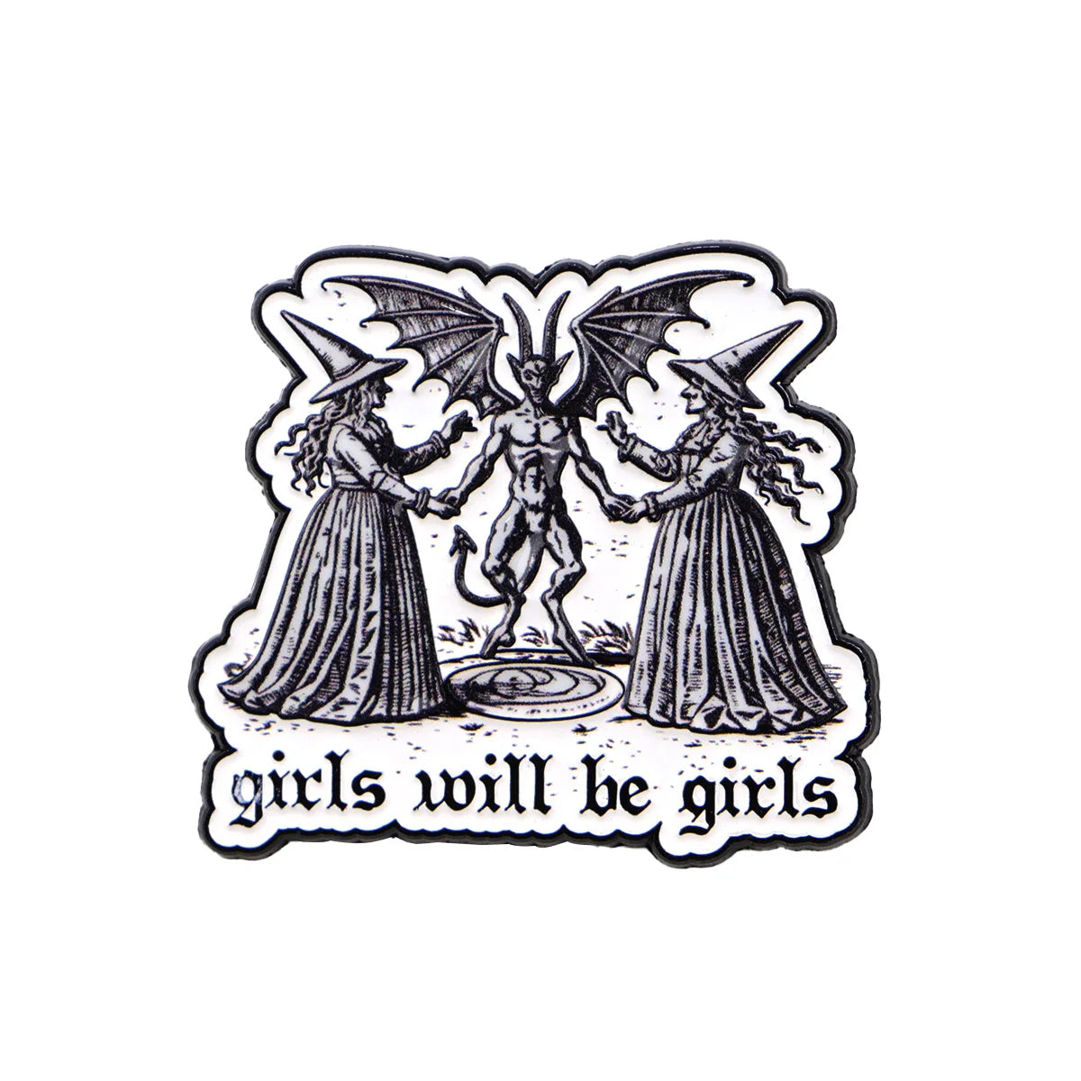 Witch Enamel Pin – Halloween Lapel Accessory for Backpacks & Clothing
