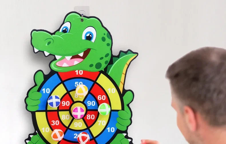 Sticky Ball Dart Board – Indoor Target Throwing Game for Kids