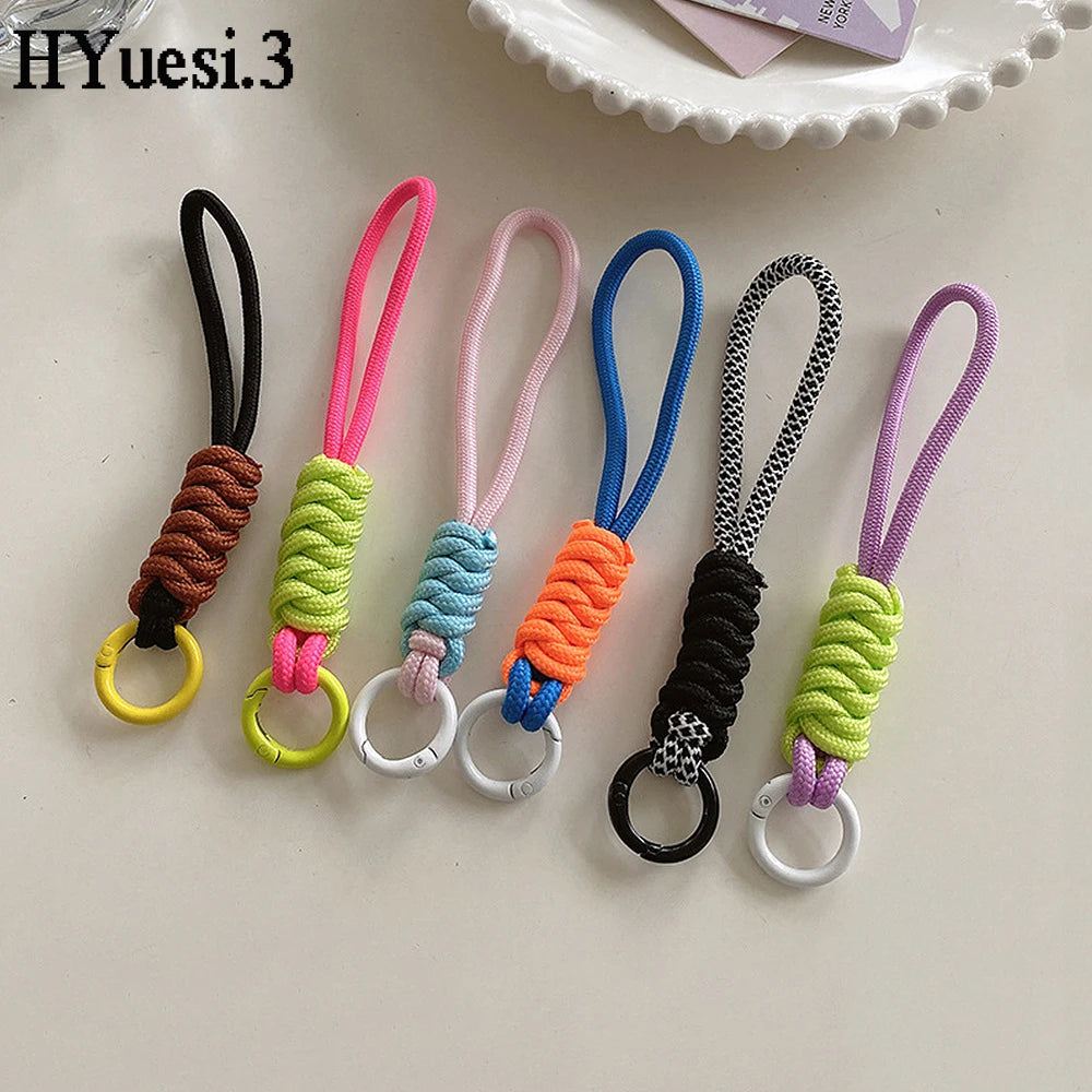 Braided Lanyard Keychain – Colorful Paracord Wrist Strap