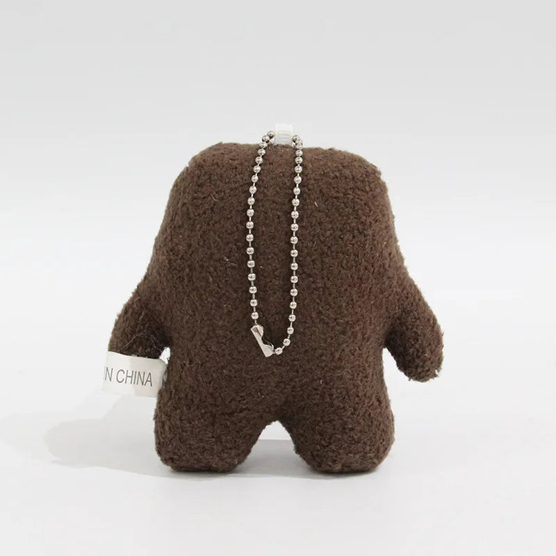 Plush Keychain – Kawaii Cartoon Bag Charm with Ball Chain