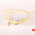 Lucky Cat Bracelet – Ceramic Braided Charm Bracelet for Women