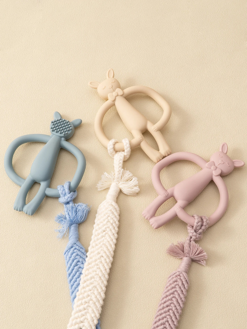 Baby Teether Silicone Rabbit Teething Toy for Infants