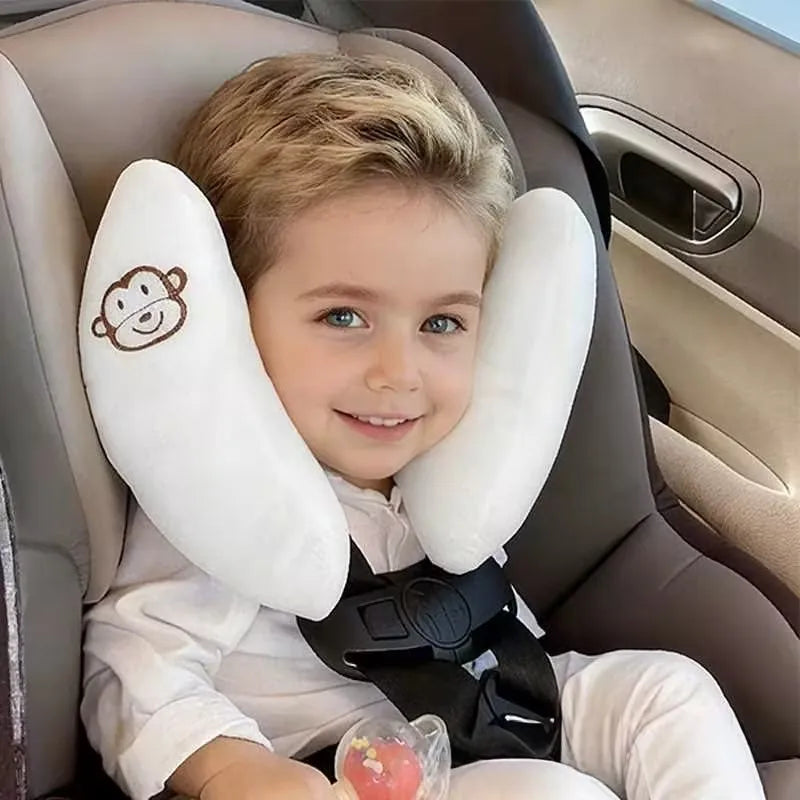 Baby Car Seat Head Support Pillow – Adjustable Infant Stroller Headrest