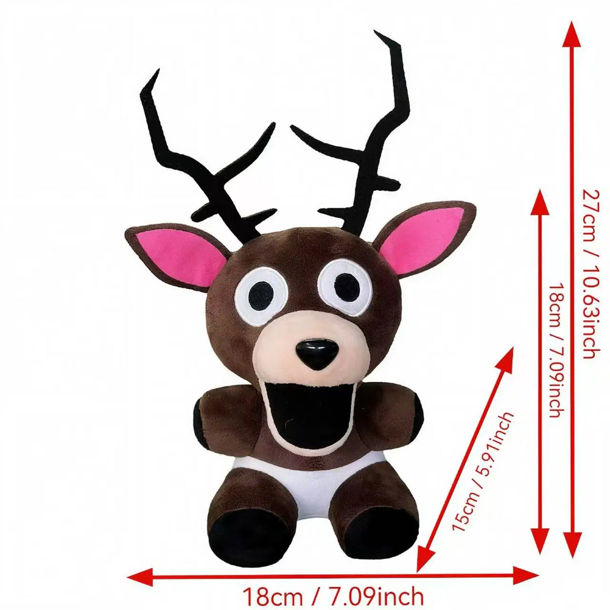 Terrifying Forest Deer Plush Toy – Soft Stuffed Animal