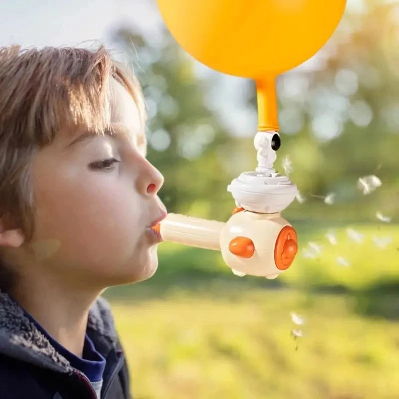Montessori Sensory Toy 3-in-1 Blowing Floating Ball & Whistle Game