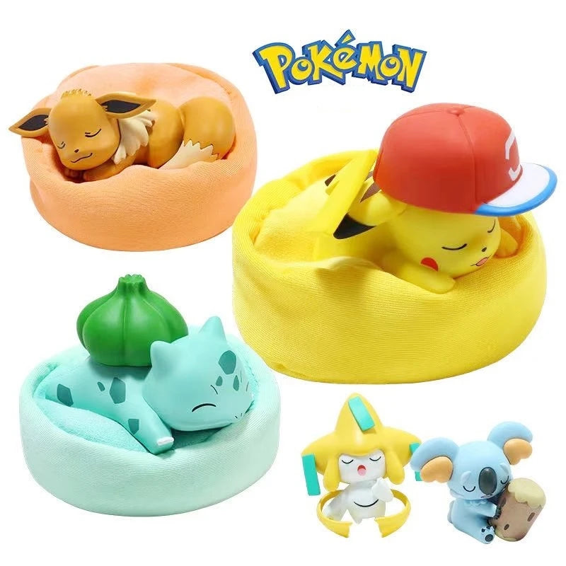 Anime Sleeping Figures – 6-Piece PVC Character Set