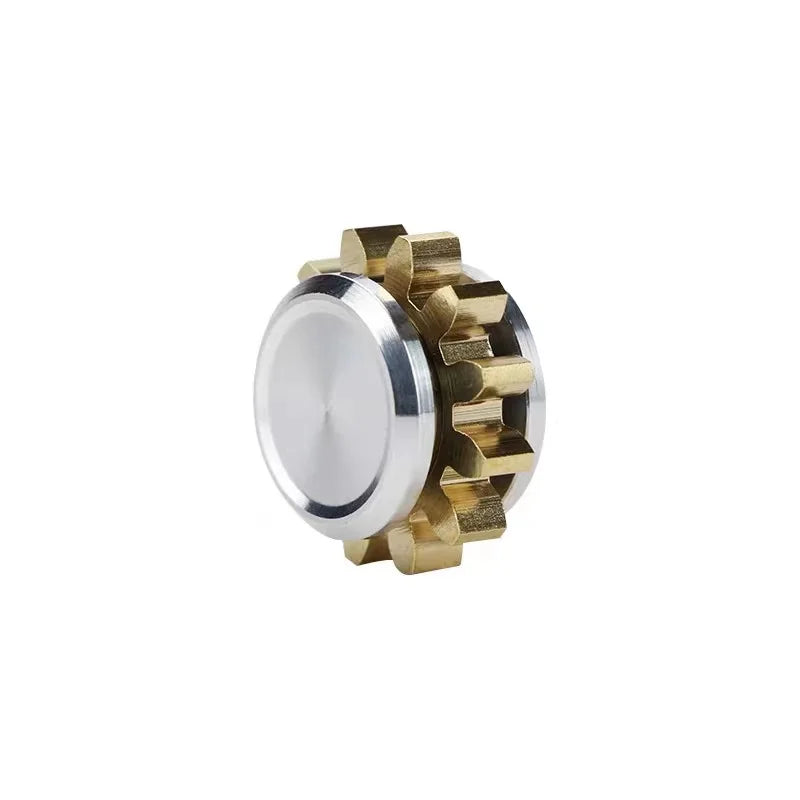 Mini Metal Fidget Spinner with Gear Design and R188 Bearing