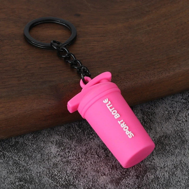 Dumbbell Keychain, Fitness Water Bottle Clip for Gym Bags