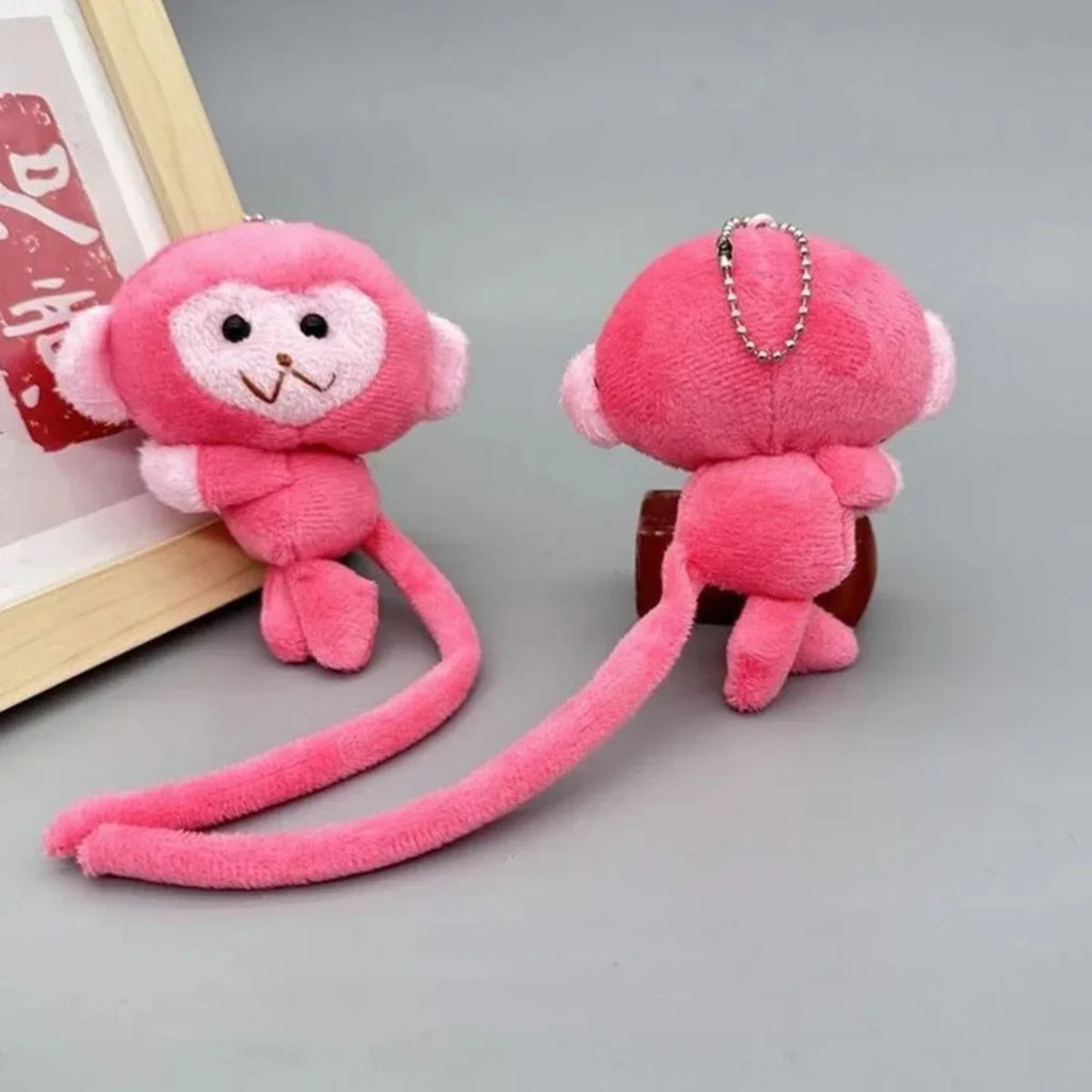 Monkey Plush Keychain