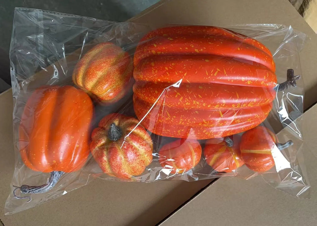 Halloween Pumpkin Decorations, Artificial Pumpkins for Fall Table Decor