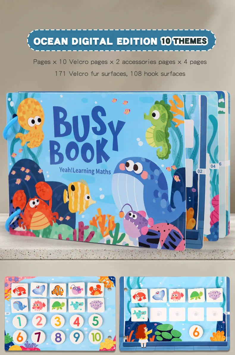 Montessori Scene Stickers – Reusable DIY Learning Activity Book