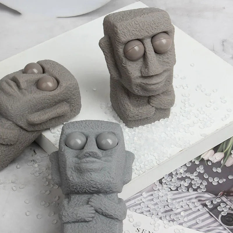 Moai Stress Ball – Soft Slow Rebound Squeeze Fidget Toy