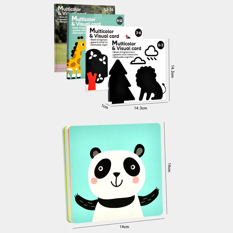 Baby High Contrast Flash Cards Visual Learning Cards