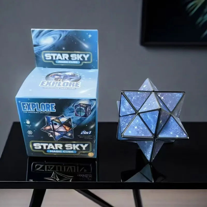 3D Starry Sky Magic Cube Puzzle – Educational Brain Teaser