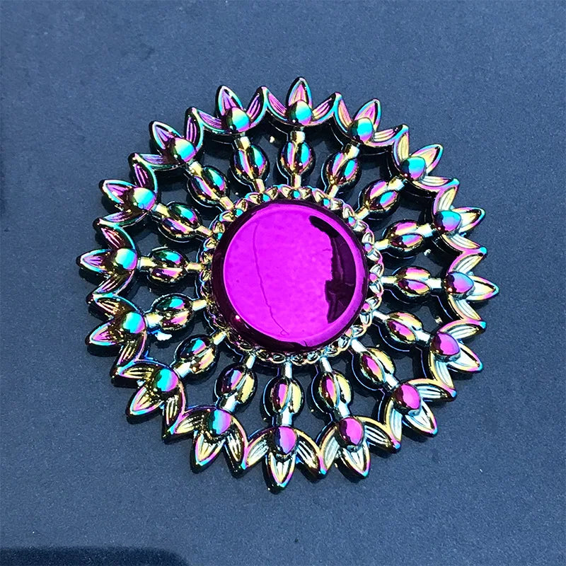 Rainbow Fidget Spinner Colorful Finger Spinning Toy
