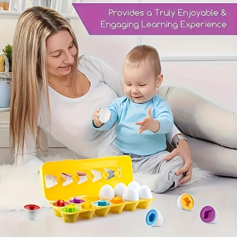 Color and Shape Matching Toy with Storage Box for Toddlers