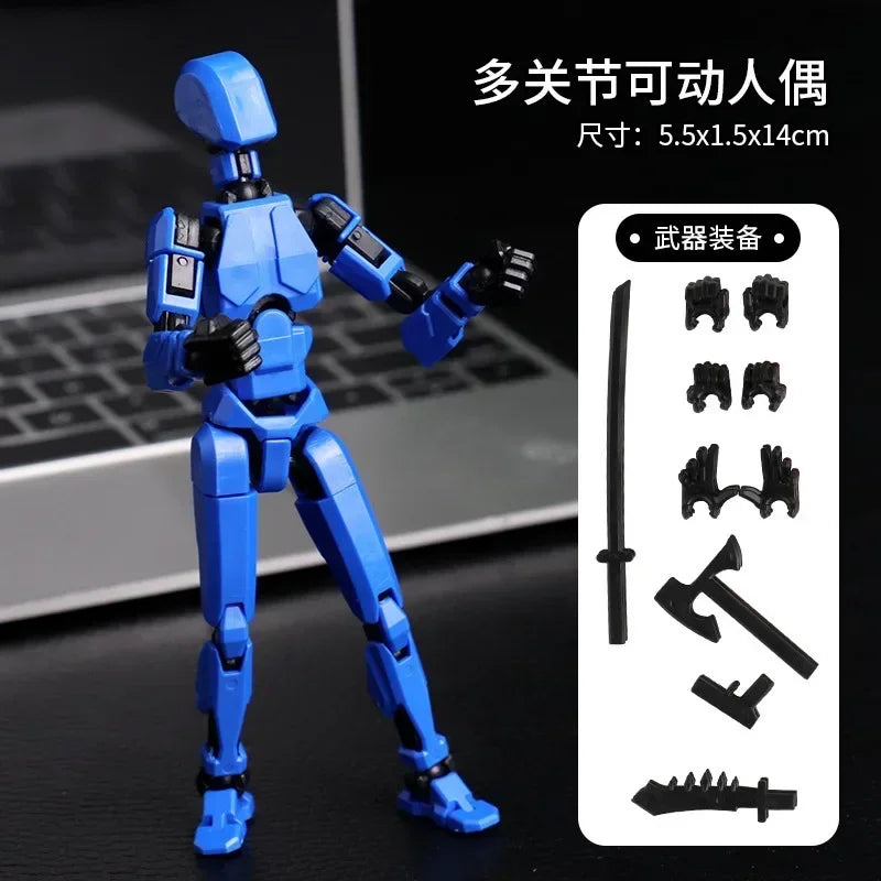 Movable Robot Action Figure – Multi-Jointed 14CM Model