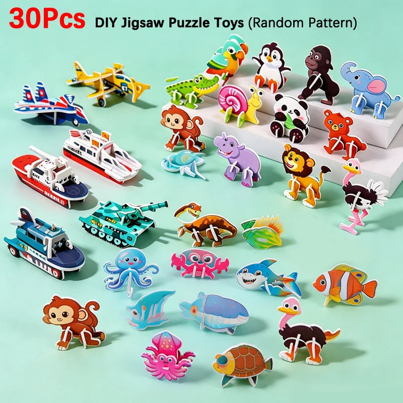 3D Paper Puzzle – DIY Animal & Model Craft Kit
