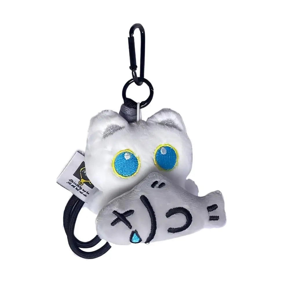 Black Cat Plush Keychain – Cute Kawaii Bag Pendant for Everyday Style